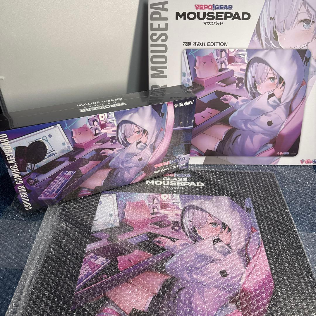 ぶいすぽ　花芽すみれ　キーボード＋ガラスマウスパッド＋マウスパット