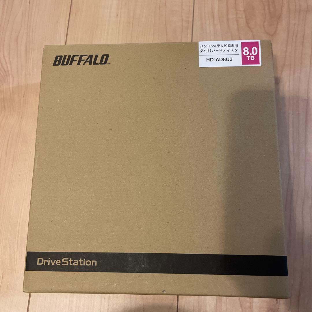 新品_BUFFALO 外付けハードディスク HD-AD8U3 8.0