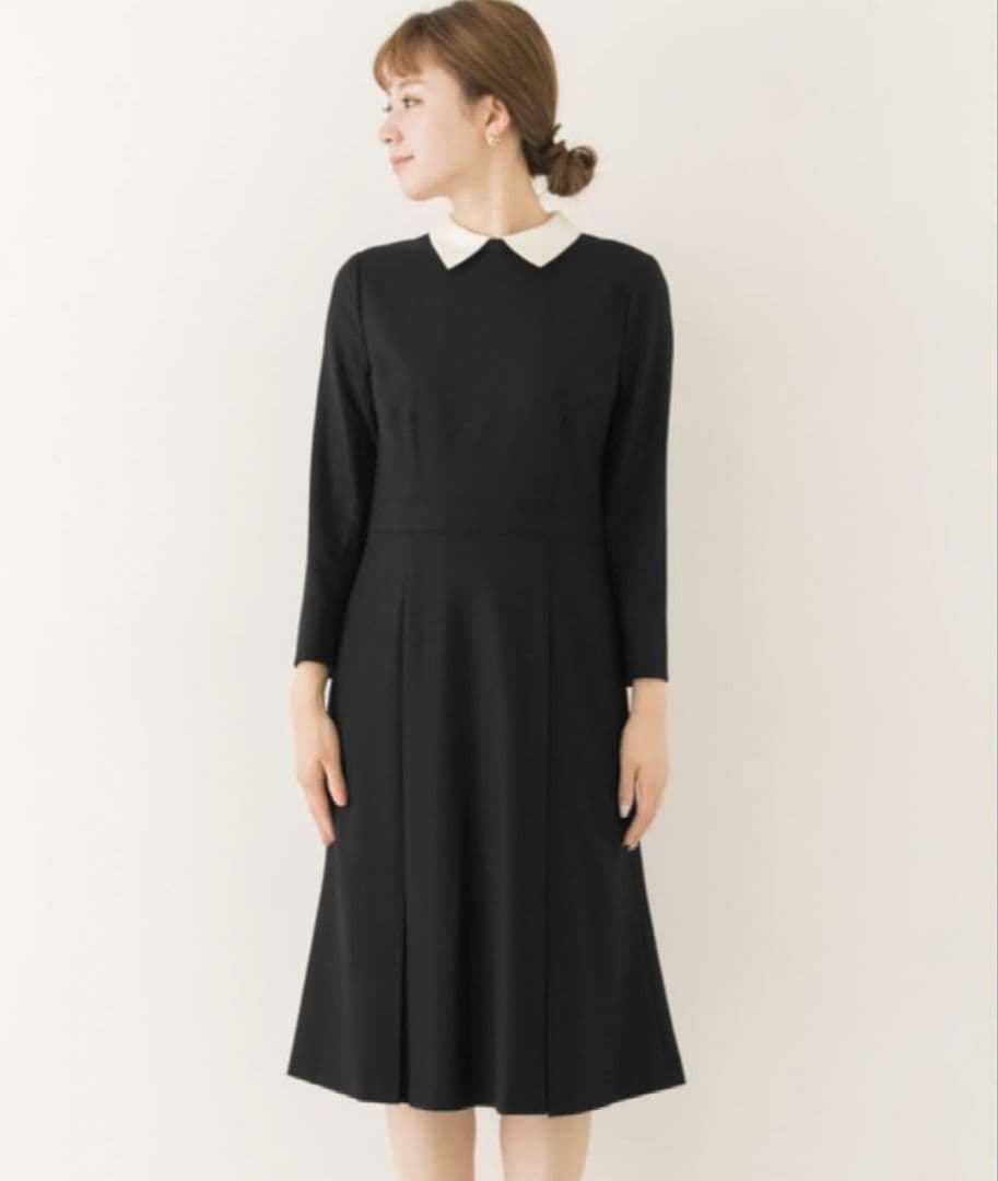 CELFORD ブラック 長袖 ワンピース