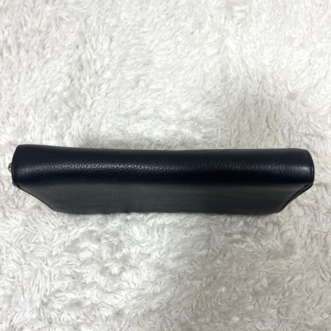 ✨美品✨ウノピュウノウグァーレトレ 長財布 ラウンドジップ 黒 ゴールド金具