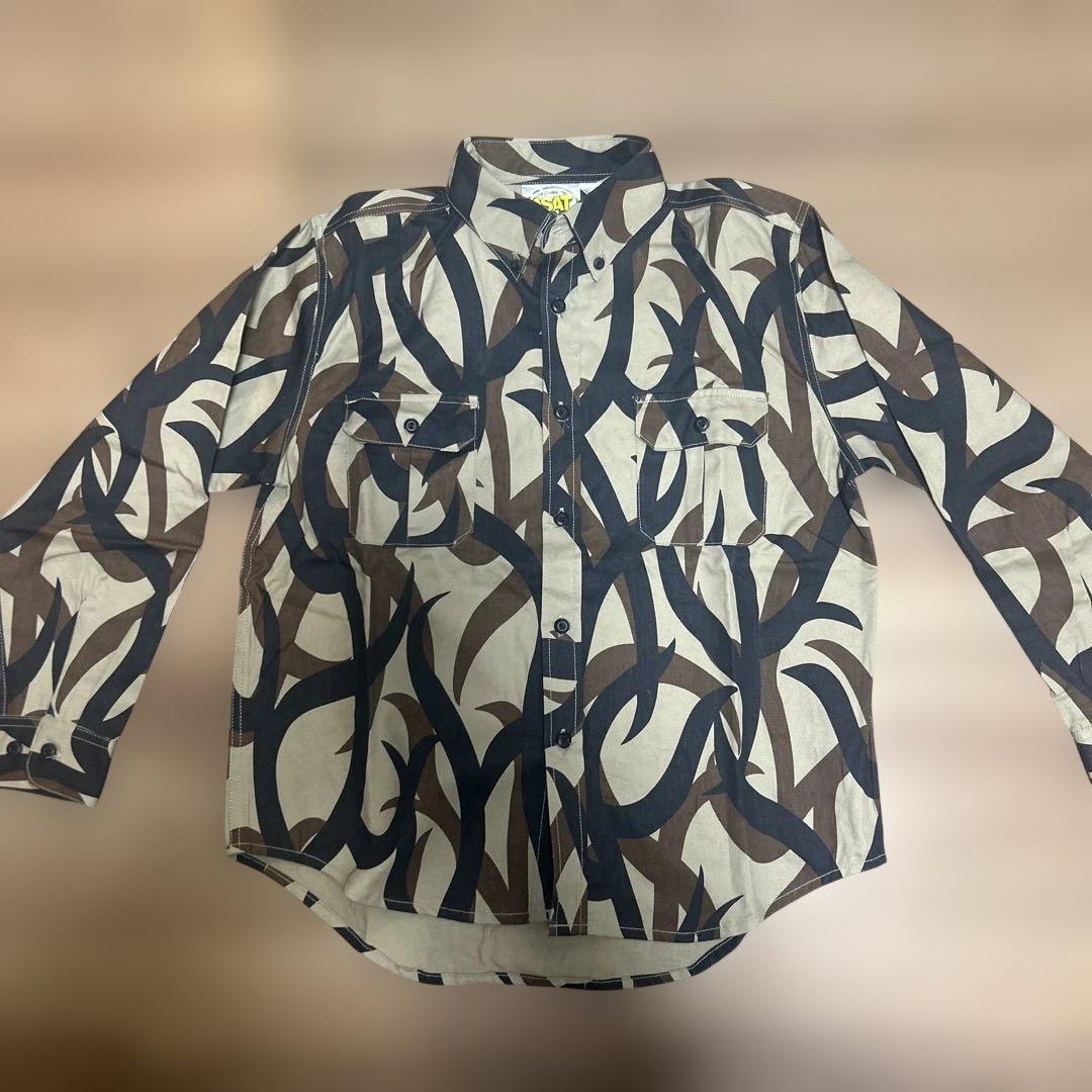 リ*ー様 【極美品】ASAT トライバルカモ柄　長袖シャツ　XLサイズ　裏原系
