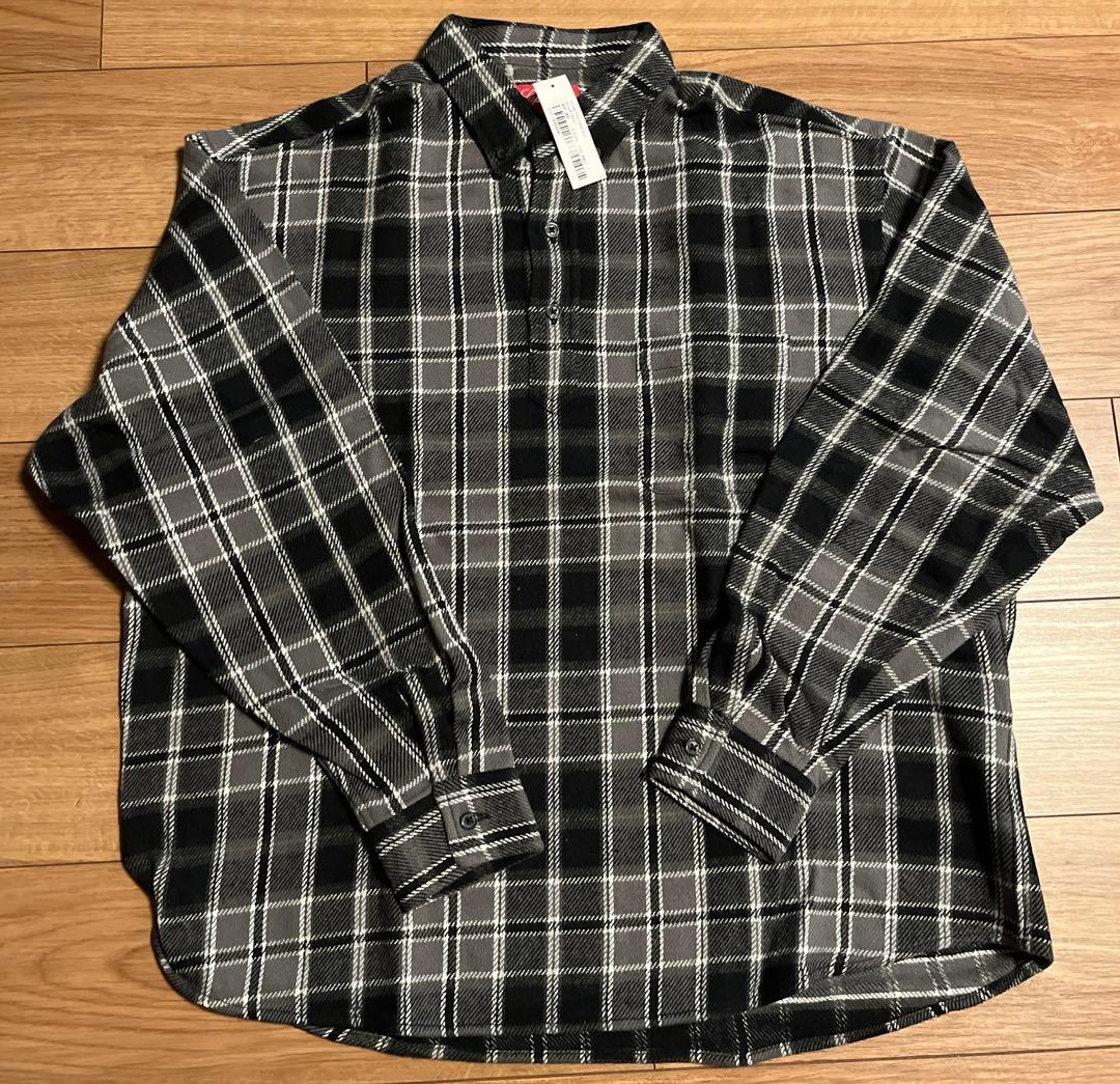 トップス Supreme Pullover Plaid Flannel Shirt S