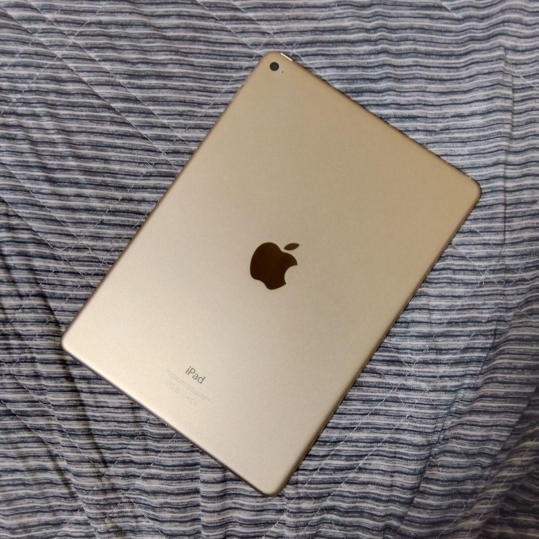 【美品】iPadAir2 ゴールド　64GB　フィルム・ケース付　87％　本体