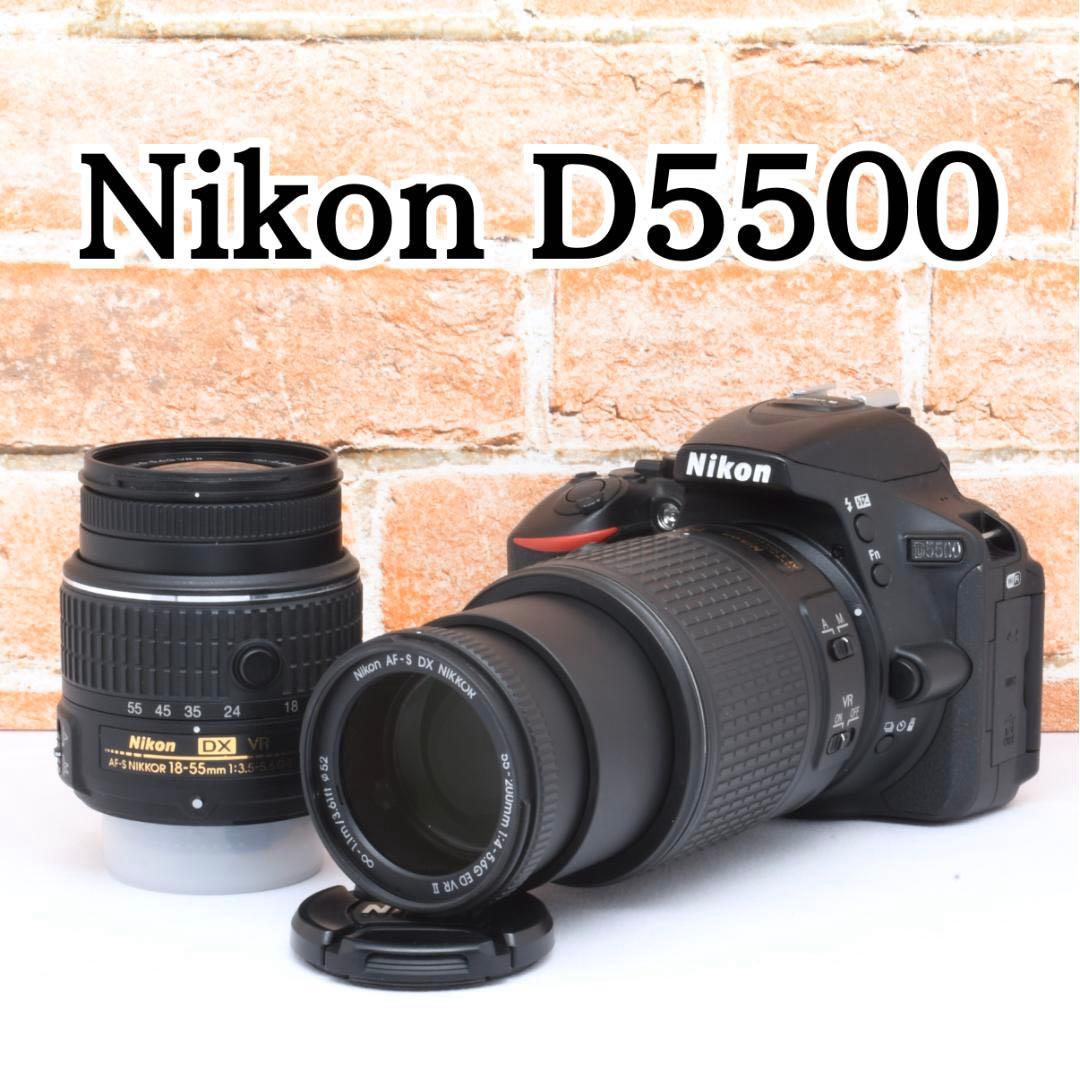 美品✨ニコン D5500✨望遠レンズ✨Wi-Fi機能✨卒業式おすすめ◎