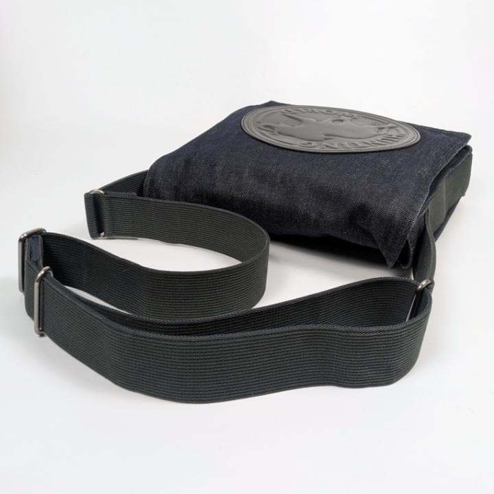 ハンティングワールド デニム ショルダーバッグ デカロゴ メッセンジャーバック