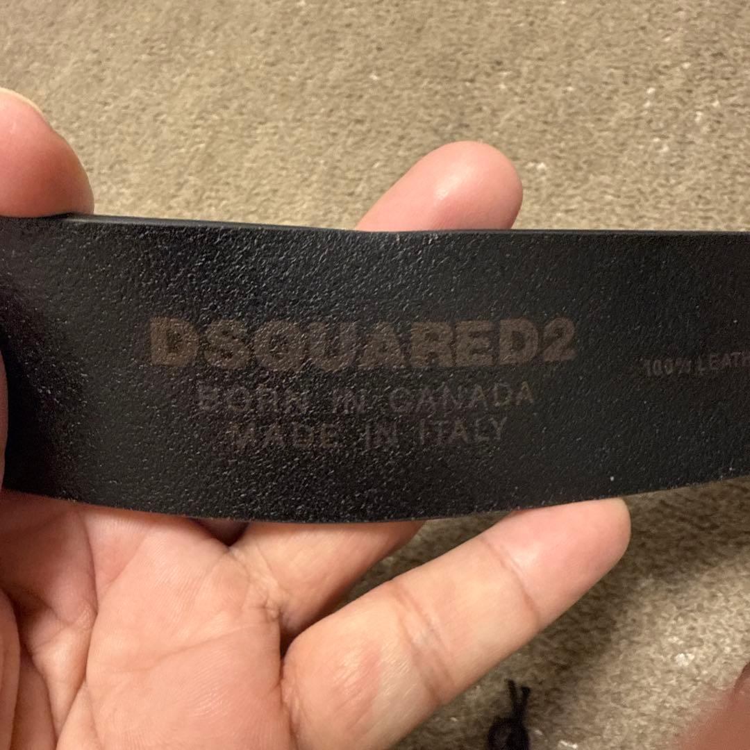 必見‼️70%off 2024ss Dsquared2 ロゴプレートバックルベルト