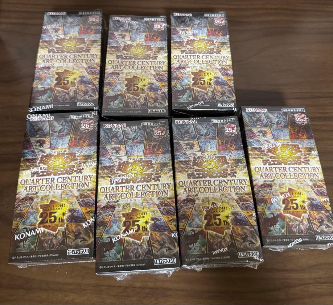 遊戯王　クオーターセンチュリーアートコレクション7BOX シュリンク付き