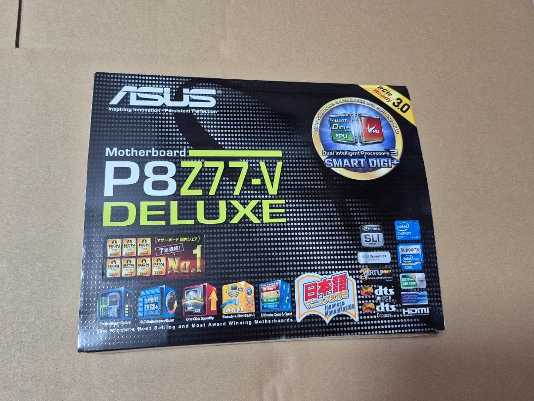 ASUS P8Z77-V DELUXE マザーボード&Corei7-3770K