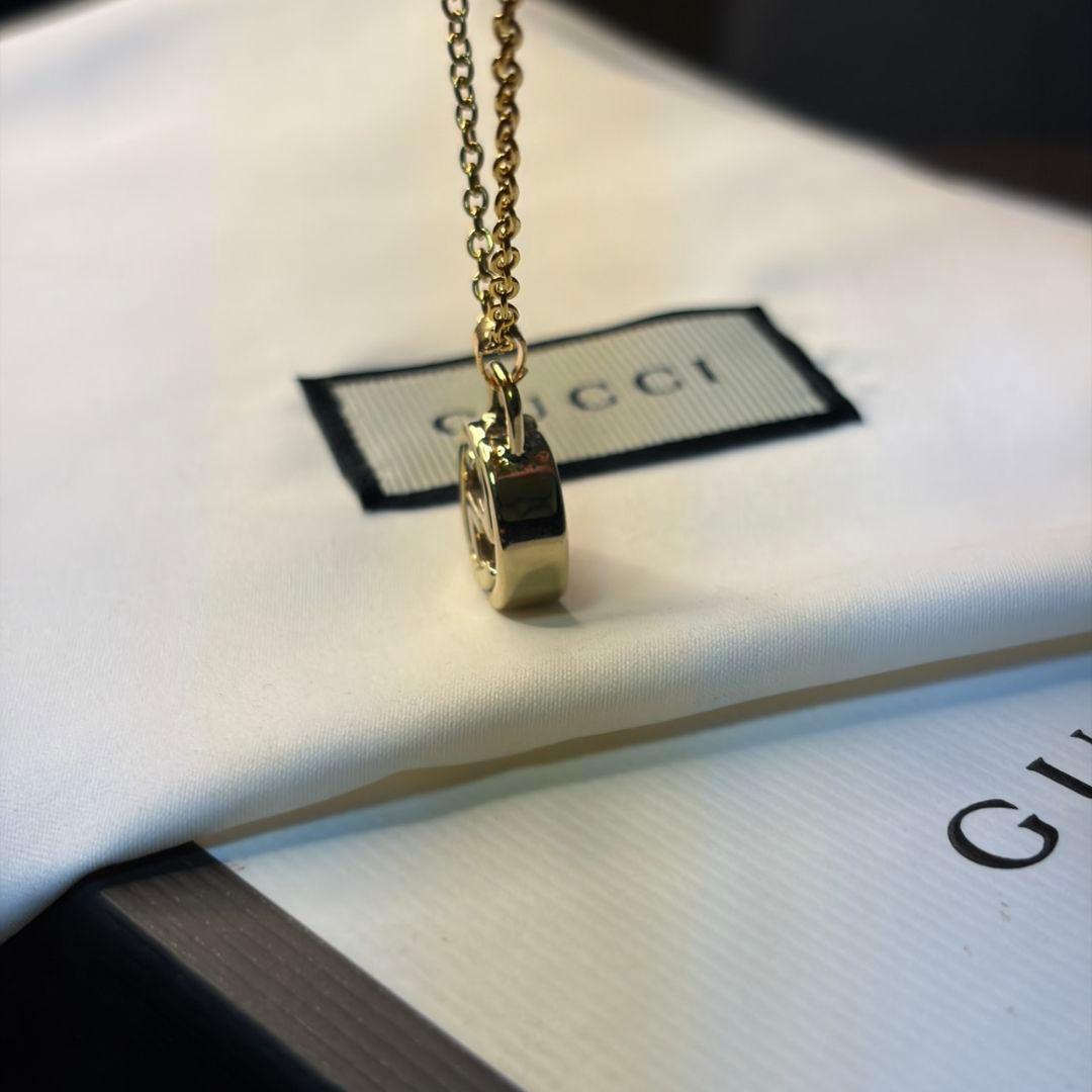 【美品】GUCCI グッチ チャーム&ネックレス ゴールド