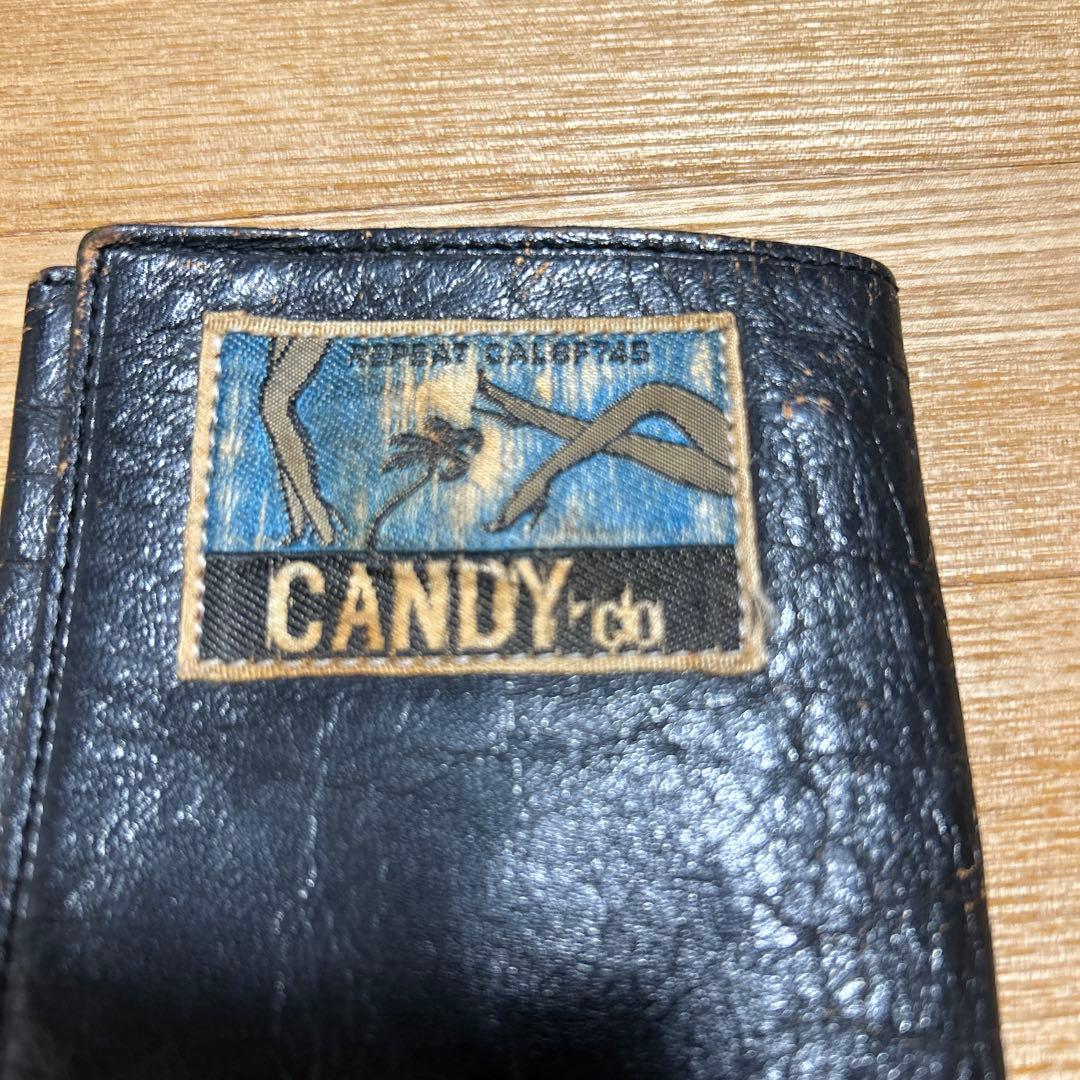 CANDY 80年代 ブラックレザー 長財布