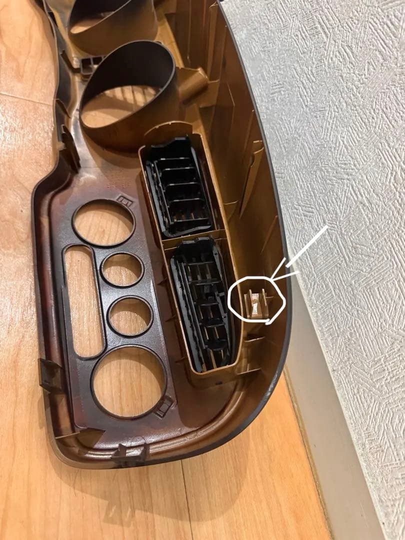 ダイハツ　ミラジーノL700S オーディオパネル　スピードメーターパネル ウッド