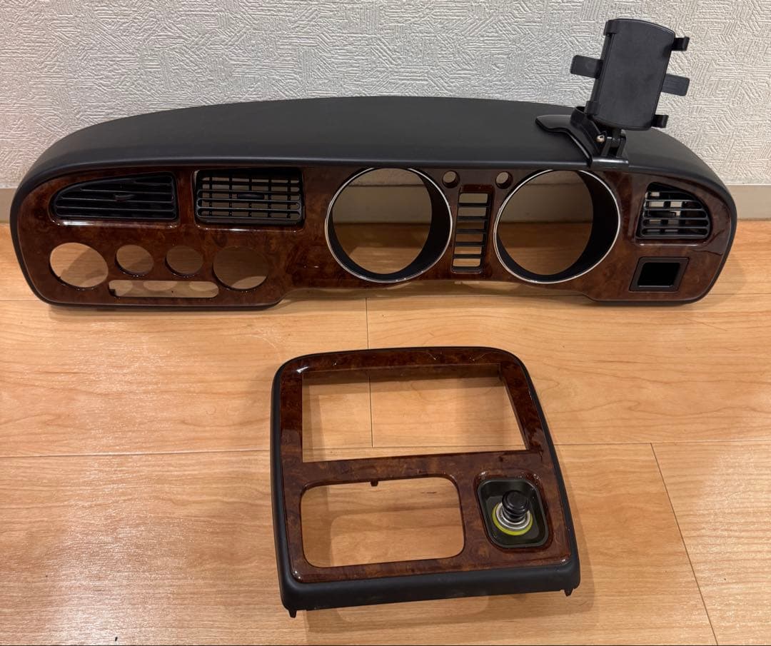 ダイハツ　ミラジーノL700S オーディオパネル　スピードメーターパネル ウッド