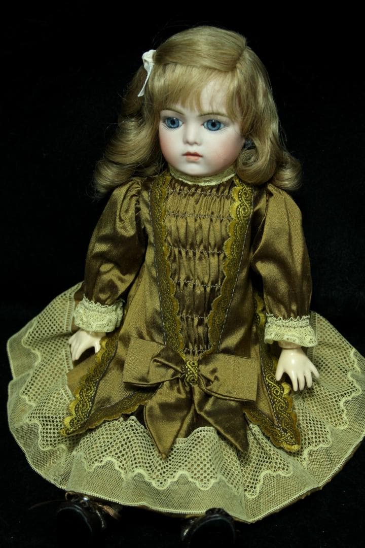 ◎ ブリュ リプロ ビスクドール 高級シルクドレス 人形　希少　フランス製