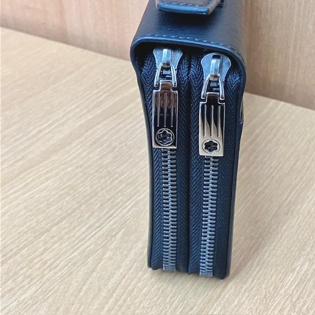 ●MONTBLANCホワイトスター　 ダブルラウンドファスナー オーガナイザー