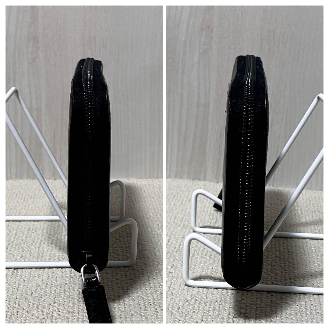 専用！プラダ［長財布］ラウンドジップ　サフイアーノ　ブラック　トライアングル