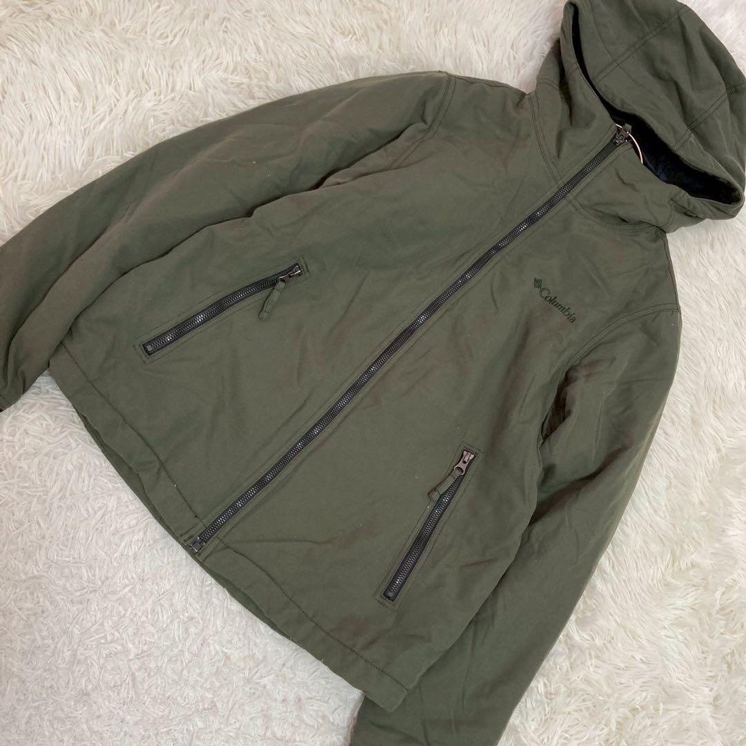 Columbia ブルゾン カーキ M フード付き カジュアル 着回し シンプル