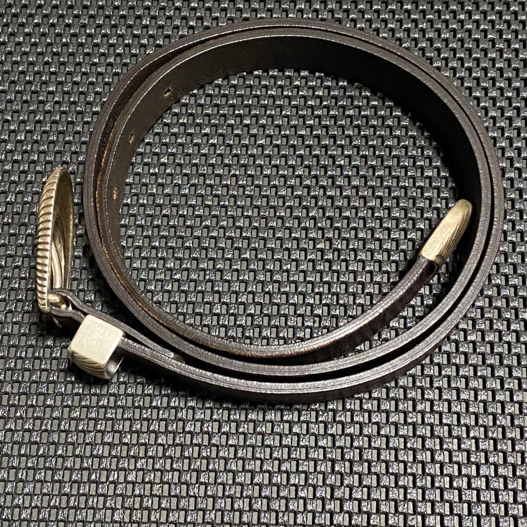 美品 BEAMS F 別注 WILLIAM ウエスタンベルト イタリア製