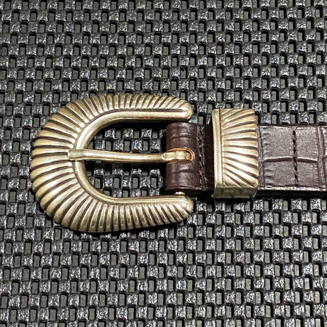 美品 BEAMS F 別注 WILLIAM ウエスタンベルト イタリア製