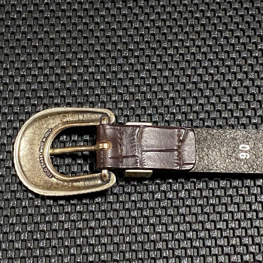 美品 BEAMS F 別注 WILLIAM ウエスタンベルト イタリア製