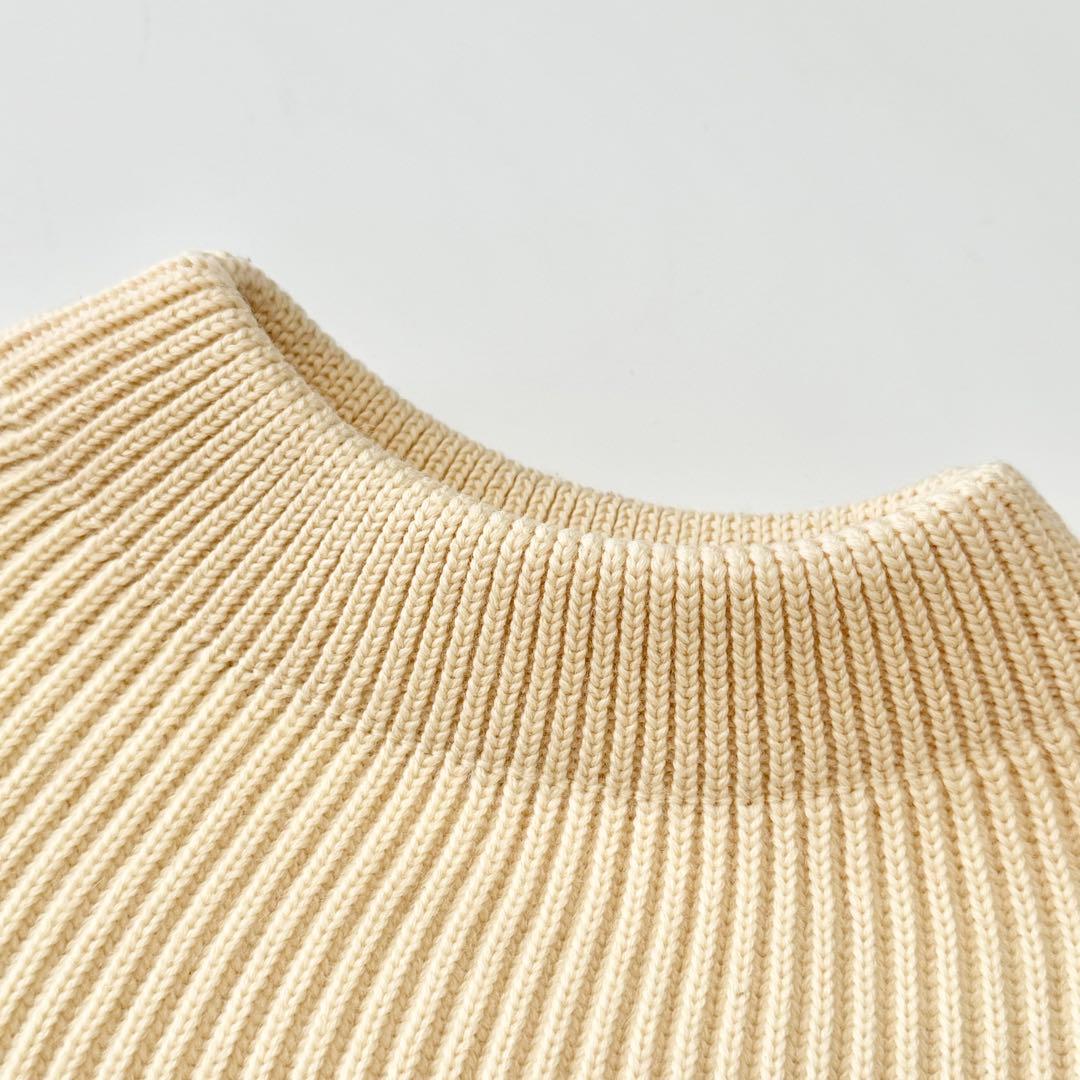 アンデルセンアンデルセン 5GG モックネック ウール ニット セーター