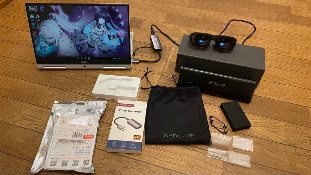 MADGAZE スマートグラス ＋HDMI To USB-C アダプタコンバータ