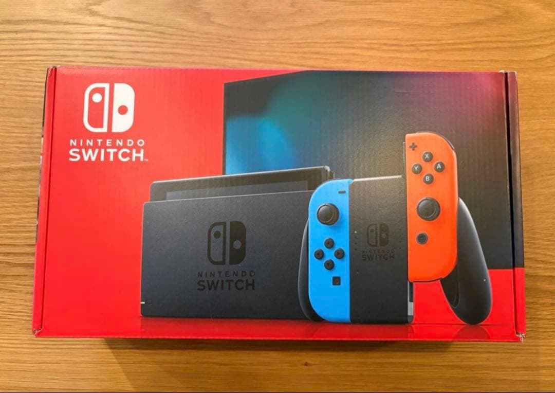 【美品】任天堂Switch 本体 ネオンブルー／ネオンレッド 付属品一式