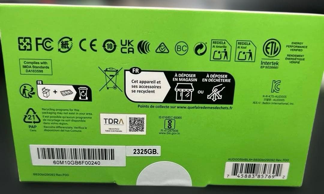 Belkin ワイヤレスヘッドセット Bluetooth