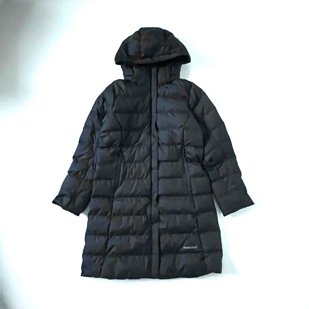 美品✨モンベル トラベルダウンロングコート 2WAY ブラック