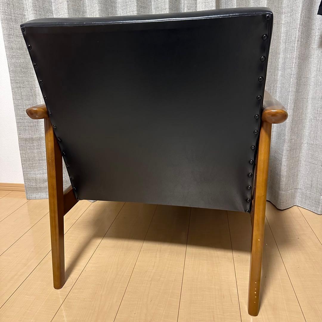 カリモク60 ソファ　1人掛け　ブラック