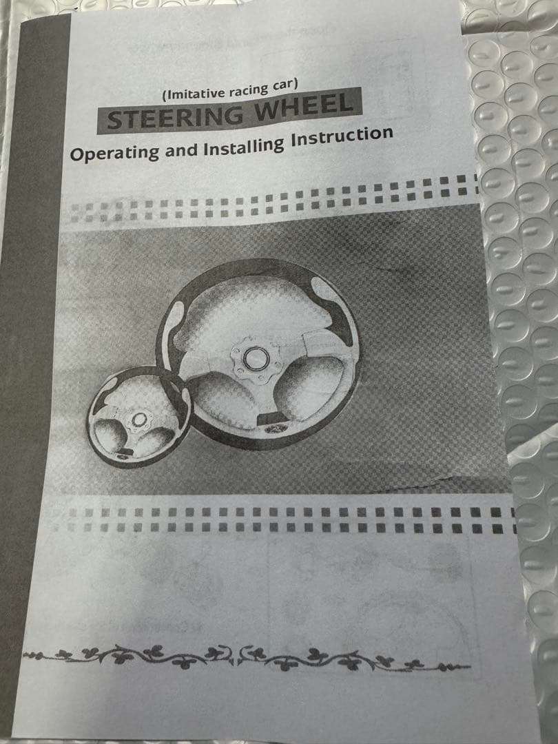 ウッド製 3スポーク ステアリングリベット打ち❣️珍品❣️