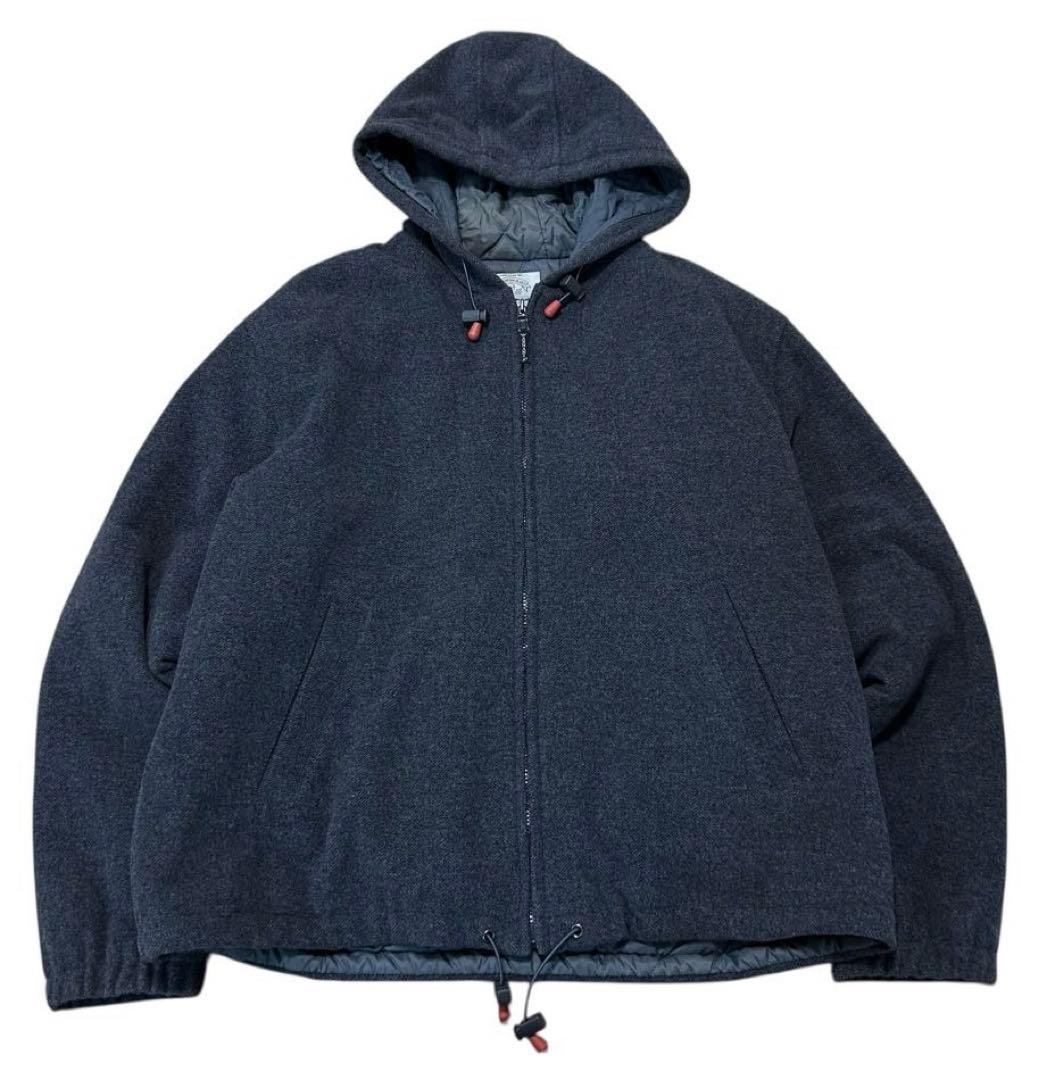 ARMANI Archive フーデッド キルティング ドローコード ジャケット