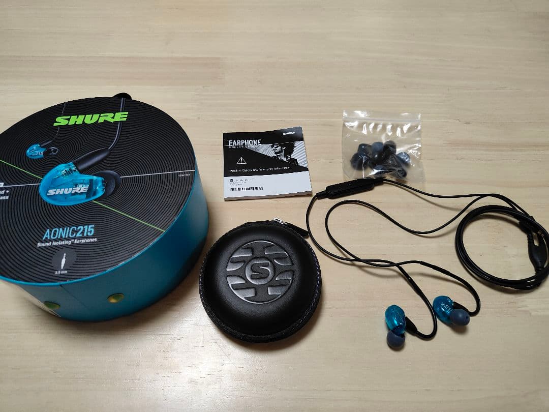 SHURE AONIC215 SE215 青 イヤホン