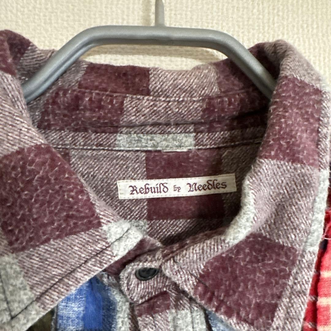Rebuild by Needles チェックシャツ