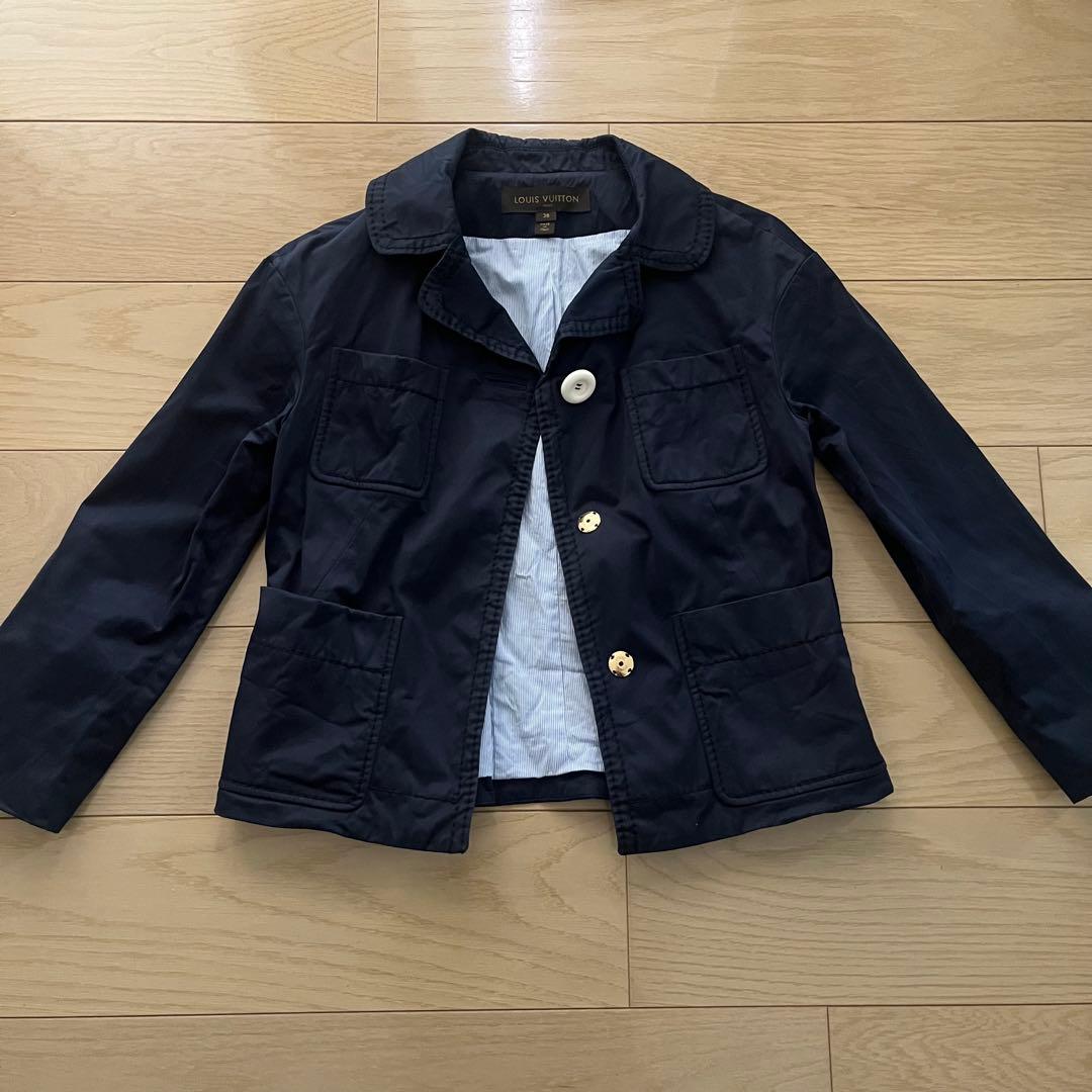 LOUIS VUITTON ルイヴィトン ジャケット コート36 ネイビー