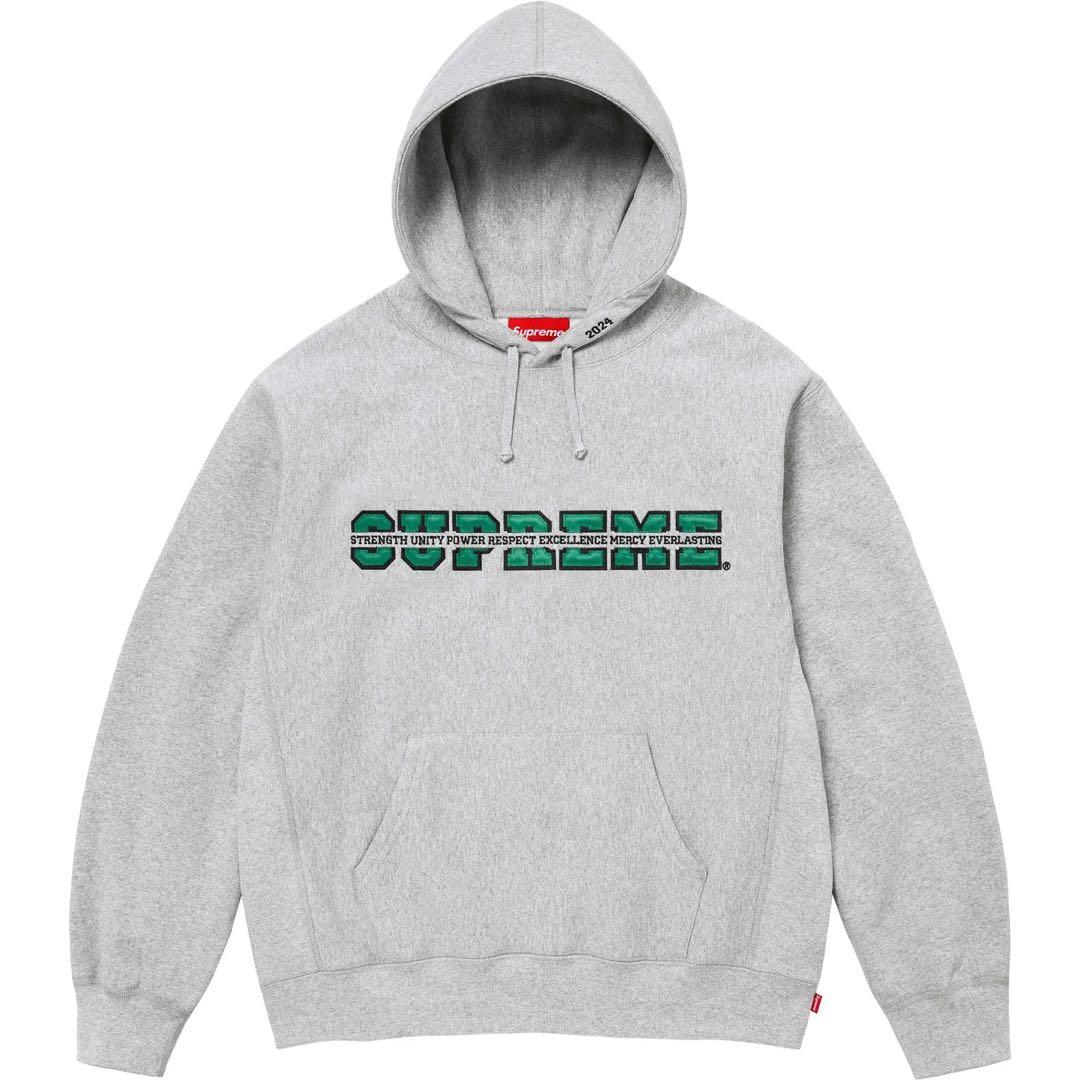 SUPREME パーカー　グレー　Mサイズ