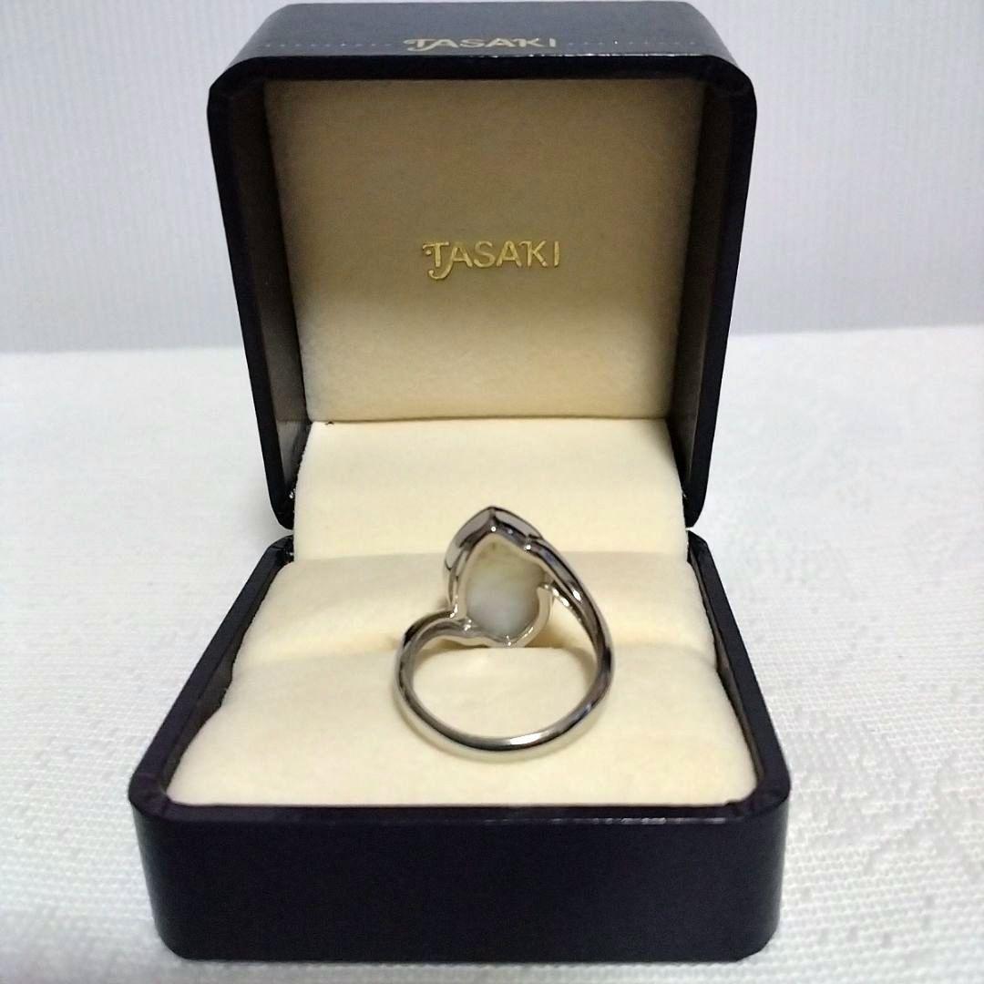 TASAKI　K18WG　マーキース形　マベパールリング