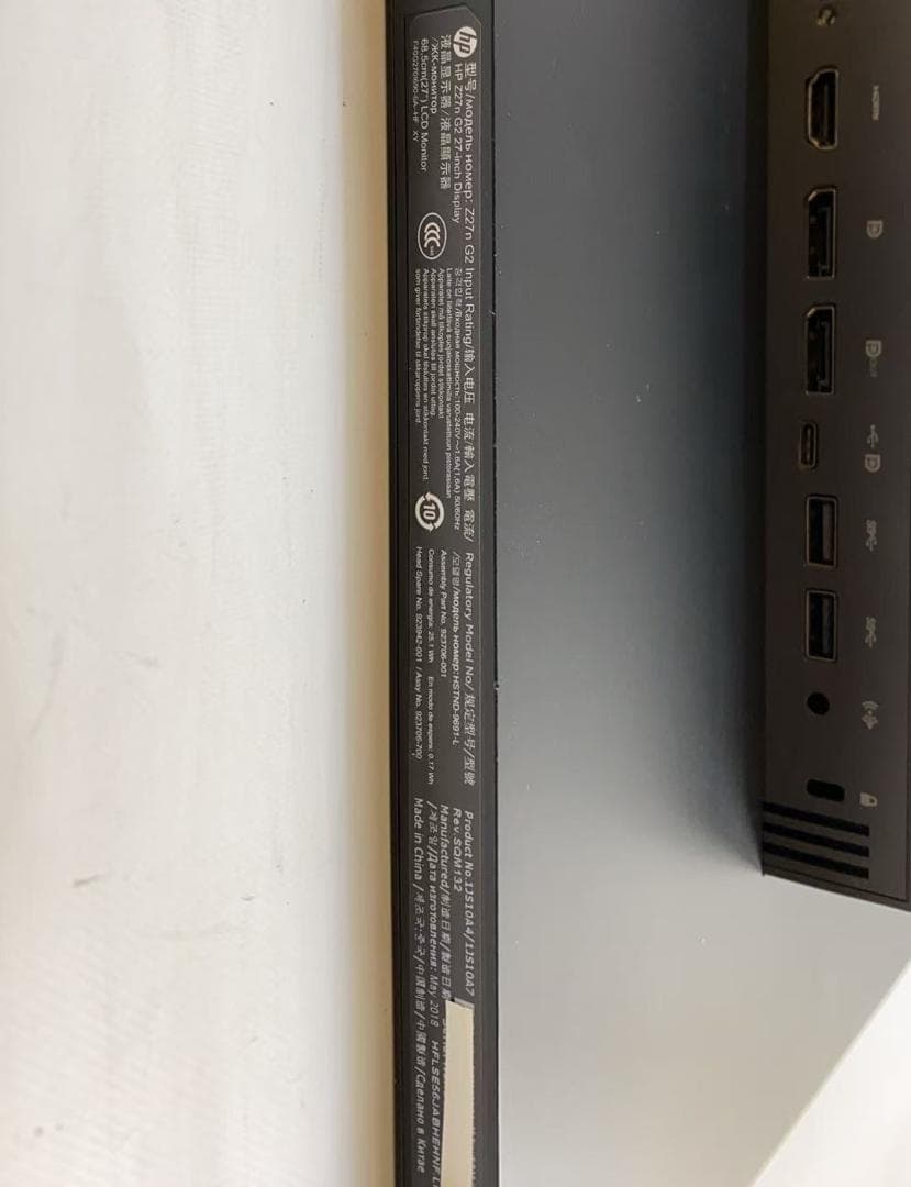 HP Z27n G2 27インチ モニター Type-C　2k