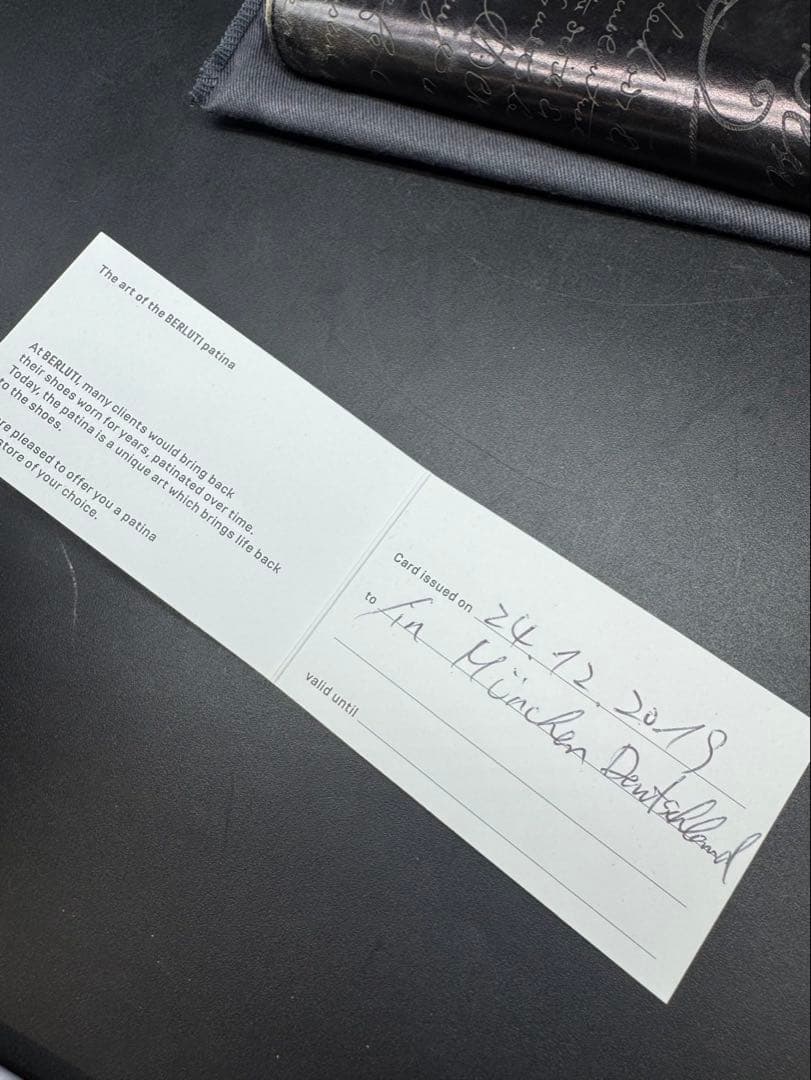 ベルルッティ　Berluti ブラックレザー長財布