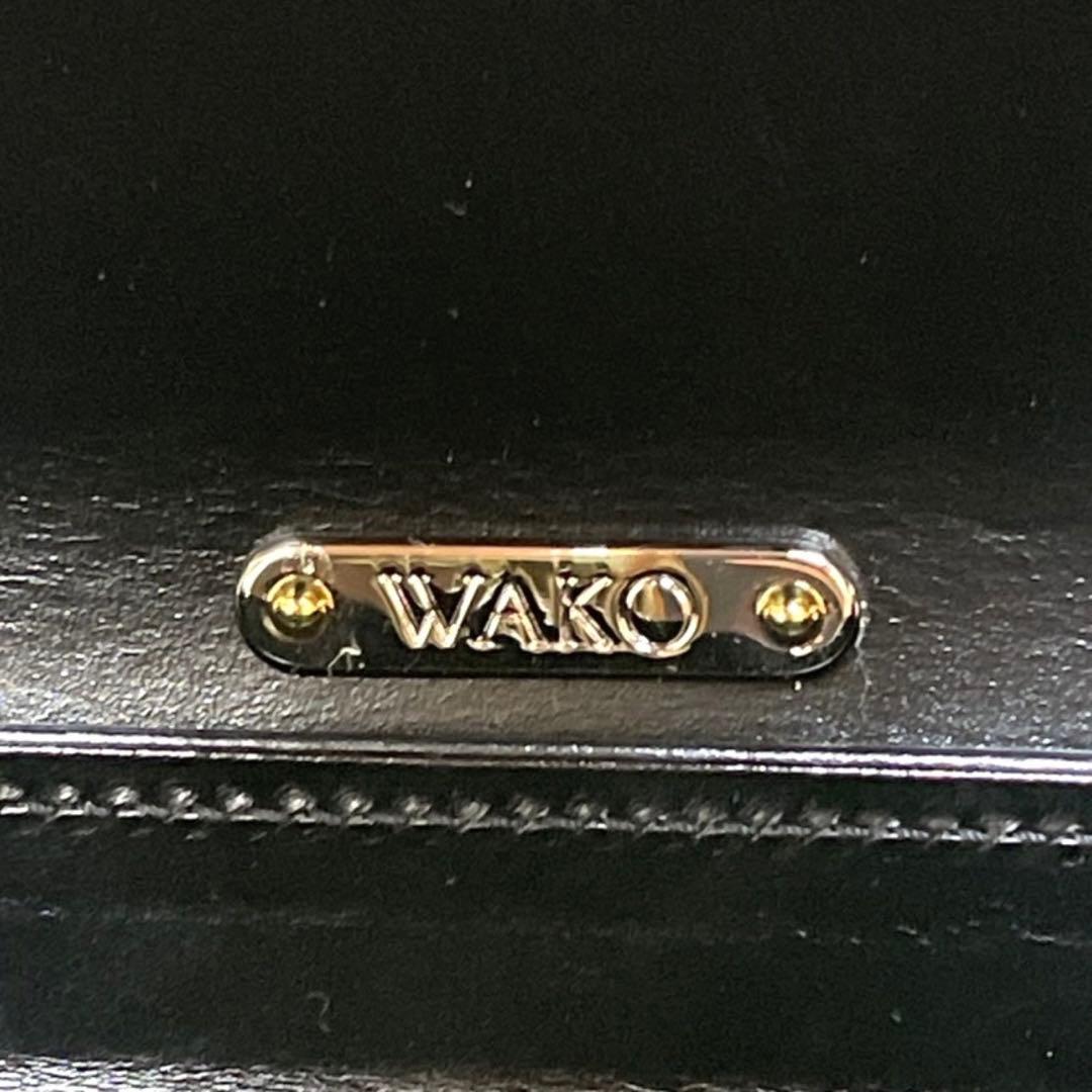 j*n様 WAKO ワコウ 銀座和光 カーフレザー ゴールド金具 ブラック ハン