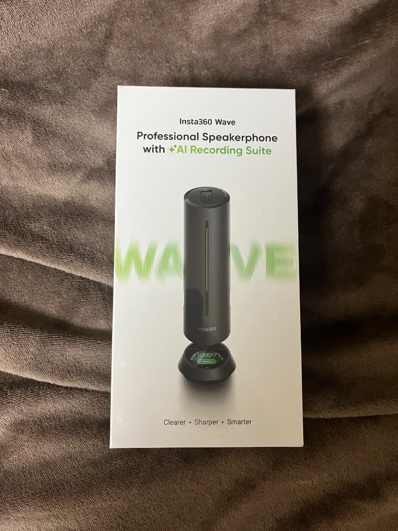 Insta360 Wave グラファイト・ブラック – AIスピーカーフォン