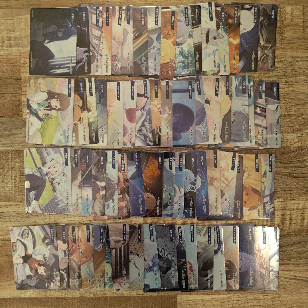 ウィクロス ブルアカ SELECTOR 4(1)コン +TD2つ+メモロビ68種