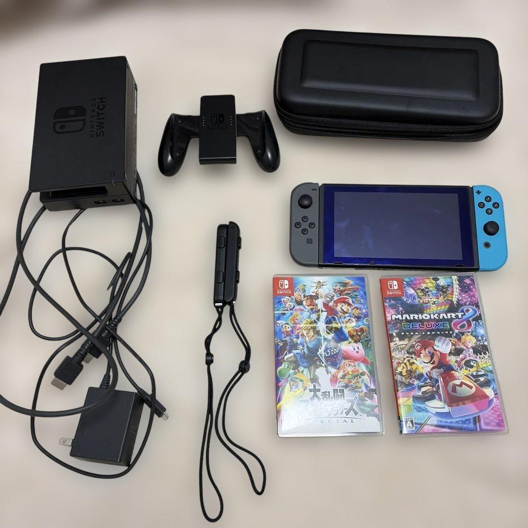 Nintendo Switch 本体 マリカー、スマブラ付き