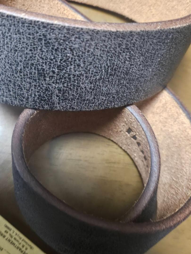 【新品未使用】DOUBLE RL本牛革アメリカンヴィンテージ仕上げ107cm