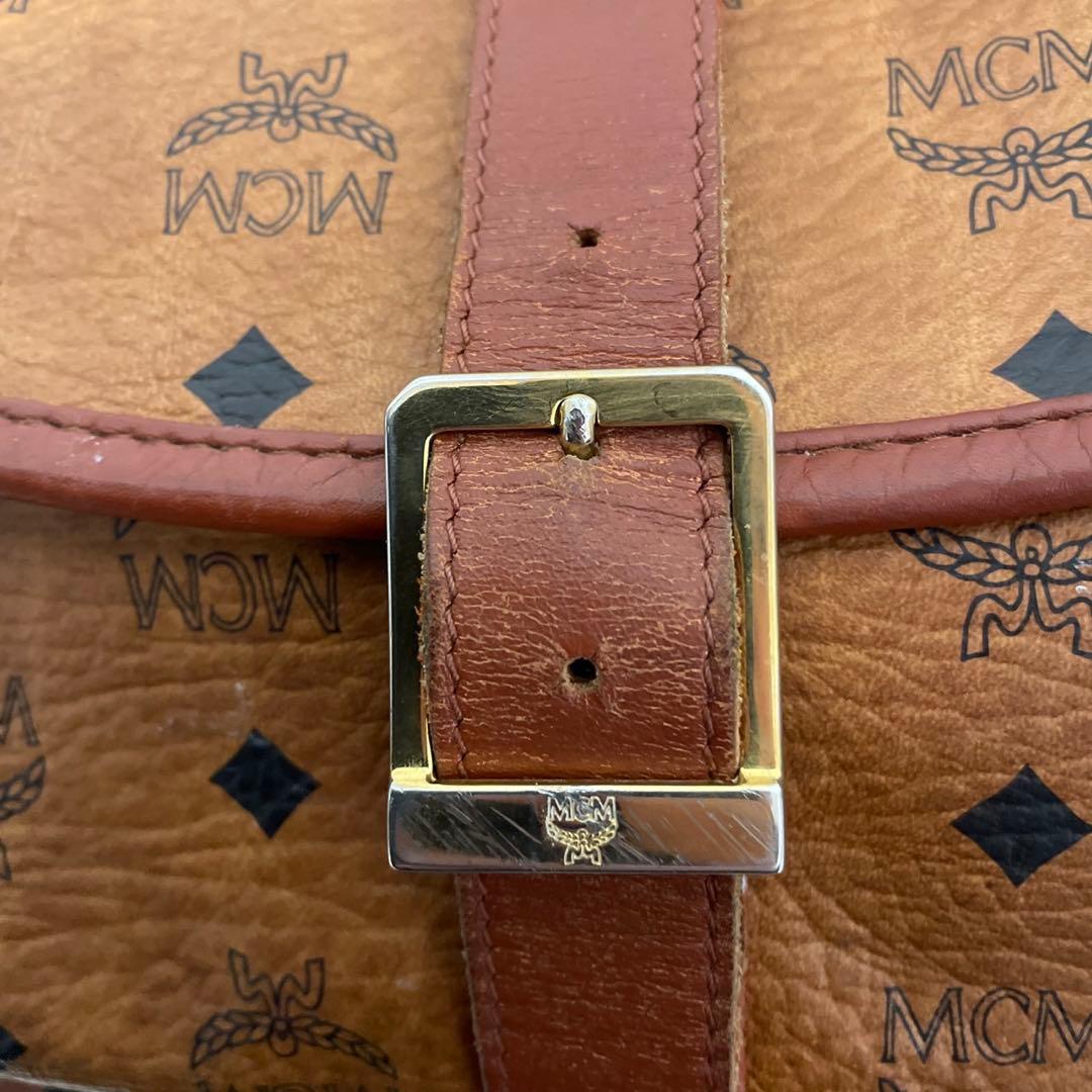 MCM ソミュール　コニャック　ショルダーバッグ　ヴィセトス柄