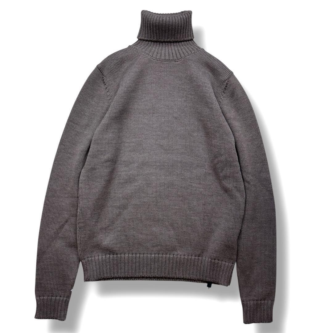 未使用級 タグ付き ザノーネ タートルネック ニット セーターミドルゲージ 44