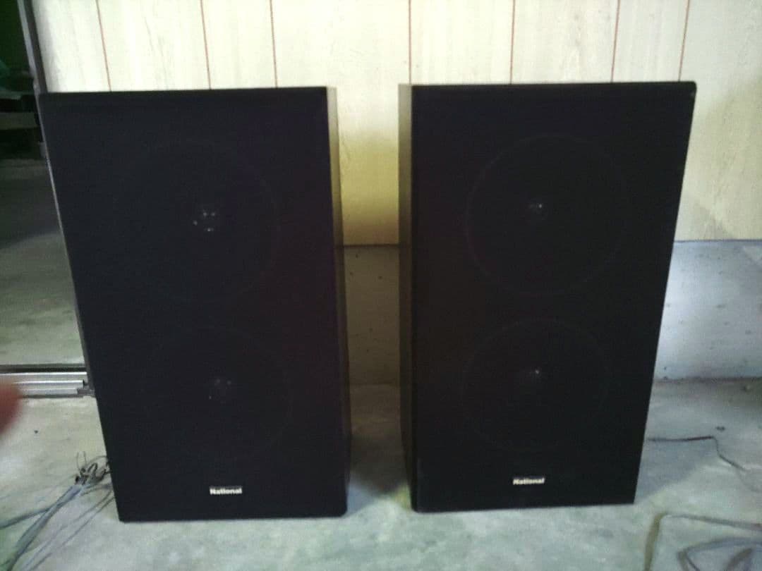 National スピーカー 2台セット 黒