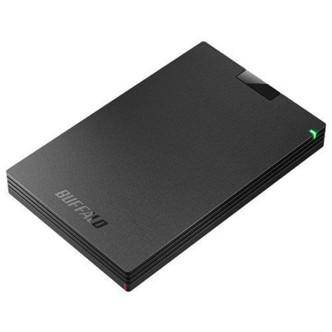 バッファロー ポータブルHDD 1TB ブラック HD-PCG1.0U3-BBA