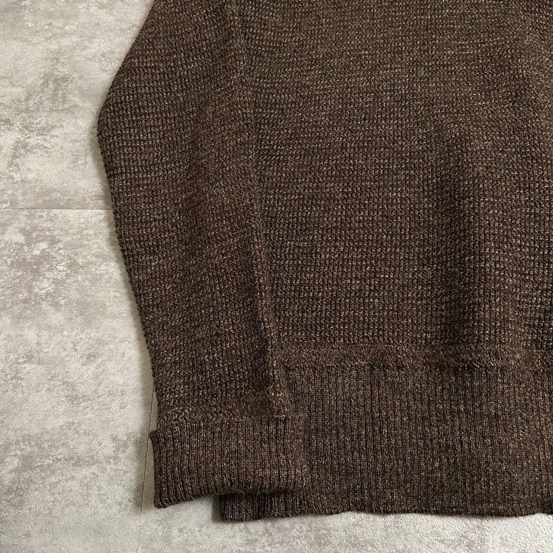 ORGUEIL オルゲイユ ショールカラー ニット ブラウン 42