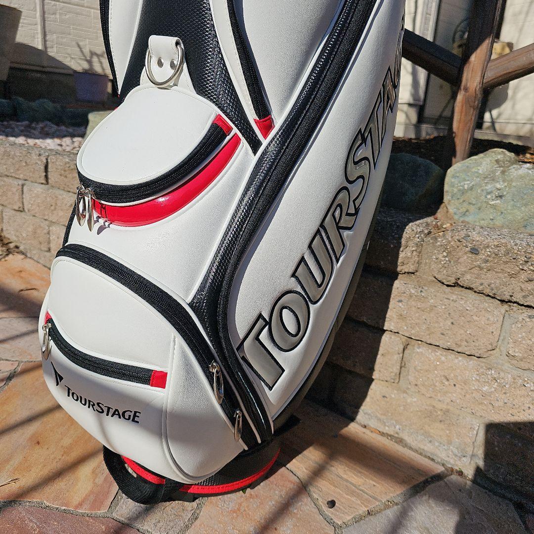 TOURSTAGE キャディバッグ ホワイト