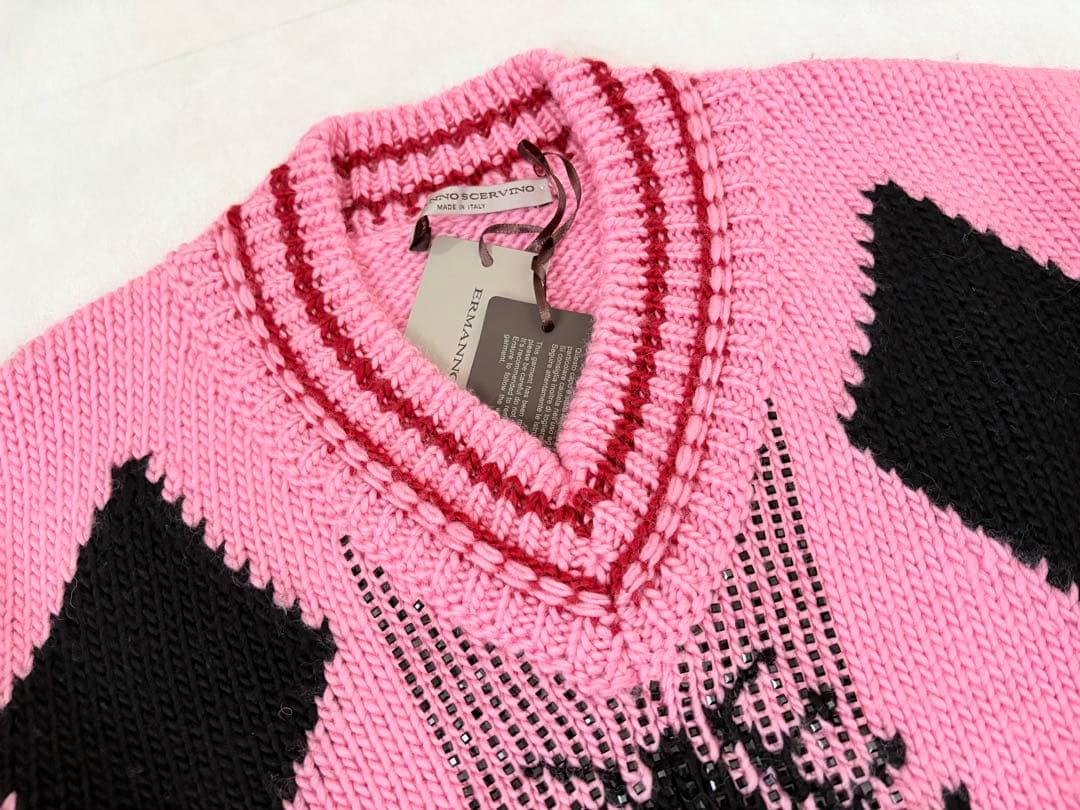 エルマンノシェルビーノ　ピンクニット　38
